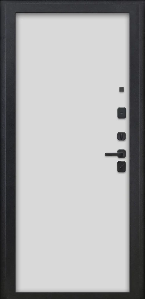 Входная дверь ДвериПРО Термо серебро Гладкая Белый матовый DPRO222380 внутренняя сторона