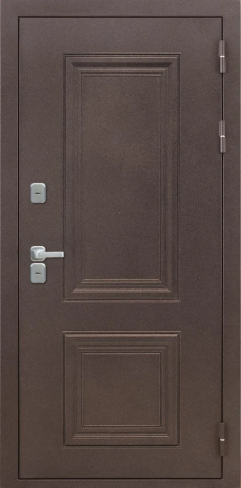 Входная дверь ДвериПРО Д-68 ФЛ-659 (12мм, Нуссбаум+черная патина винорит) DPRO226054 внешняя сторона